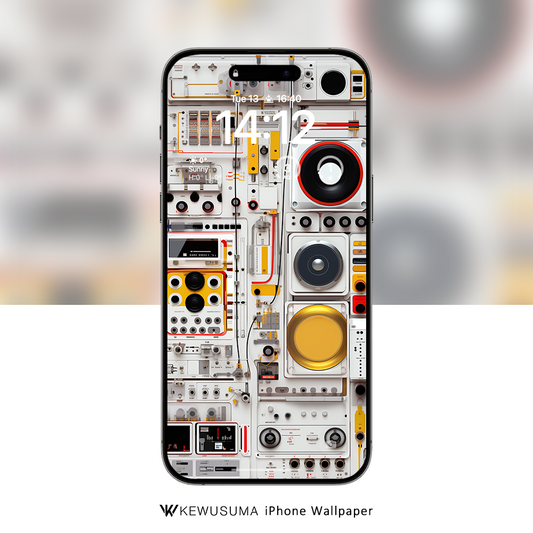 iPhone Wallpaper - Retro Circuit #001