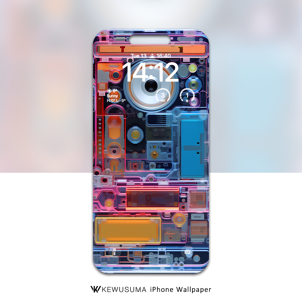 iPhone Wallpaper - Neon Nexus #016