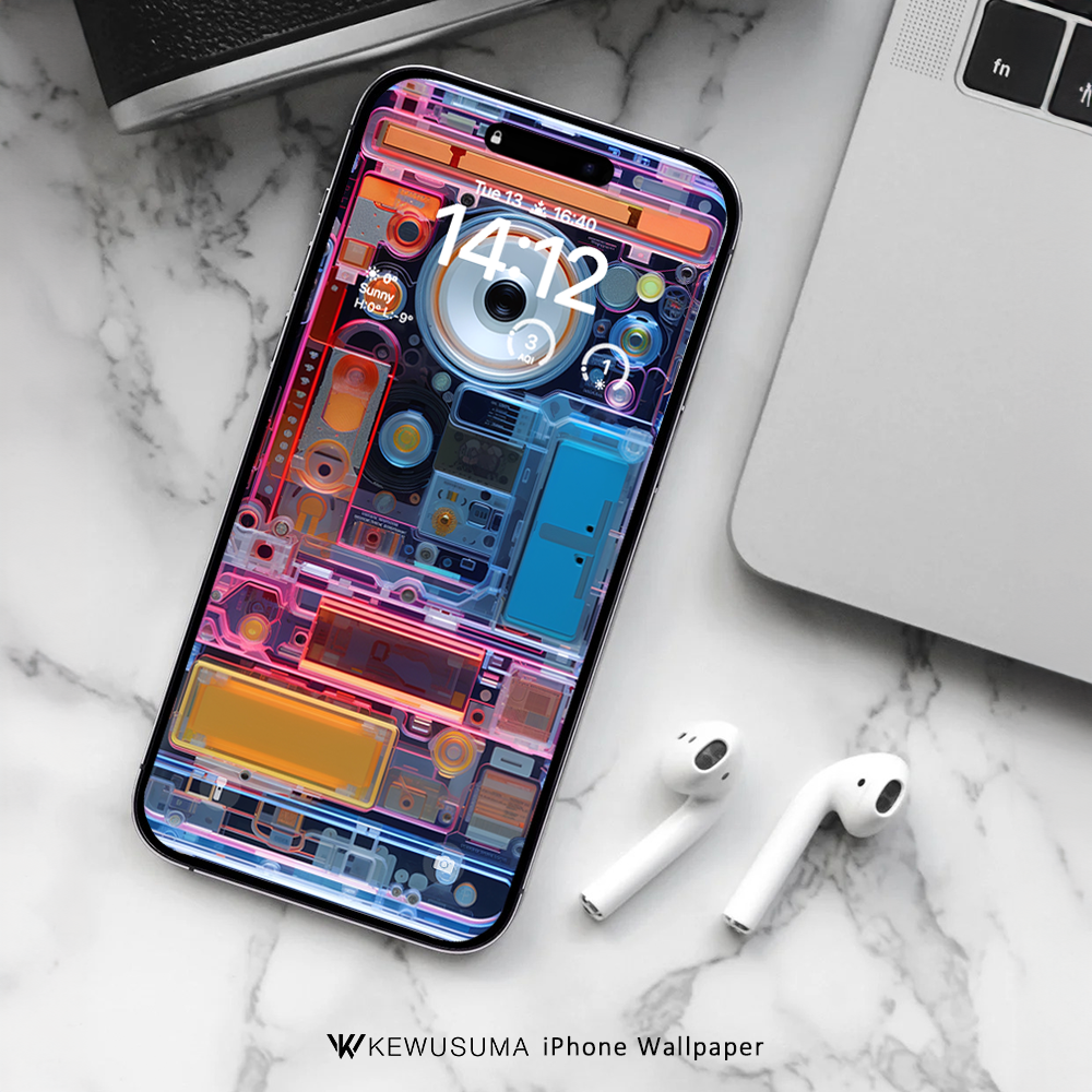 iPhone Wallpaper - Neon Nexus #016
