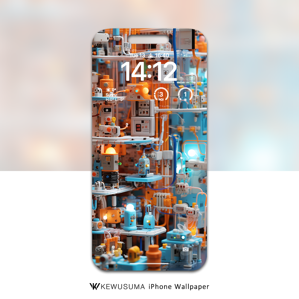 iPhone Wallpaper - Micro Metropolis #017