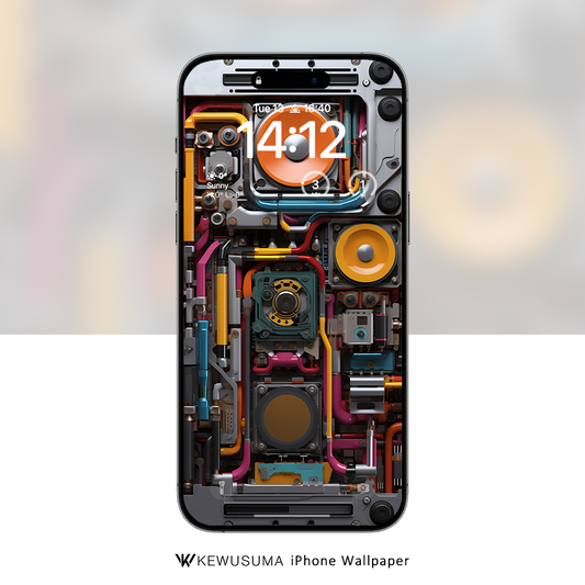 iPhone Wallpaper - Vibrant Circuit #007