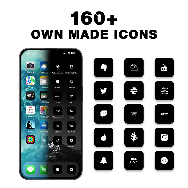 Black Mountian iPhone Theme Version 1.1