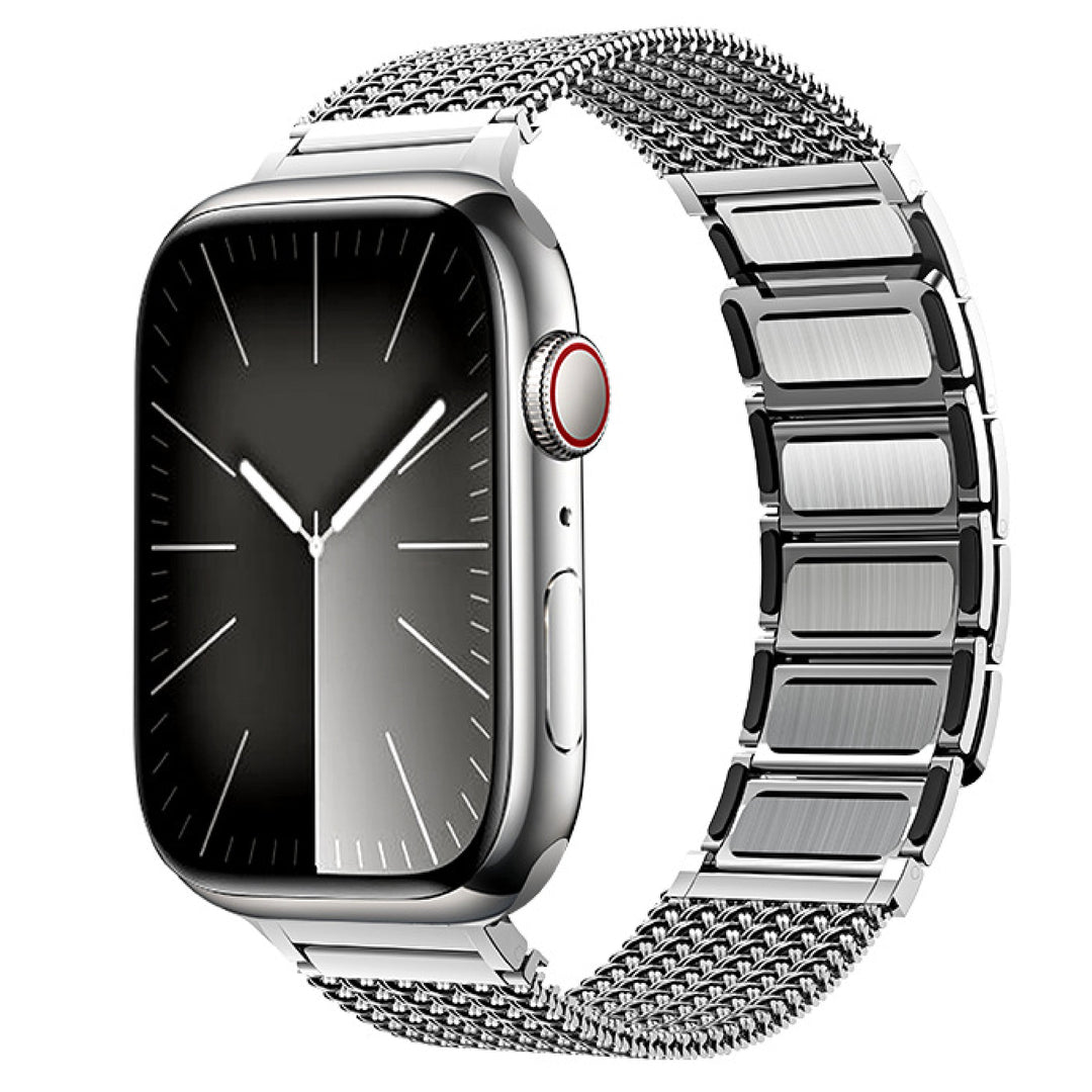 Oslo Series - Silver Apple Watch Strap