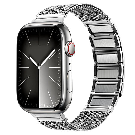 Oslo Pro Series – Silbernes Apple Watch Ultra-Armband